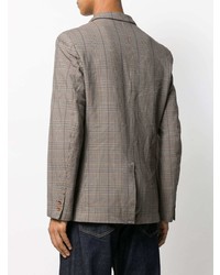 Blazer écossais marron Junya Watanabe MAN