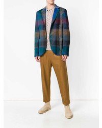 Blazer écossais multicolore Missoni