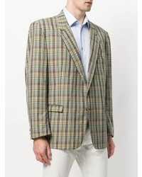 Blazer écossais multicolore Emilio Pucci Vintage