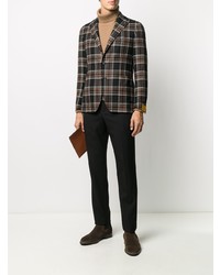 Blazer écossais noir Tagliatore