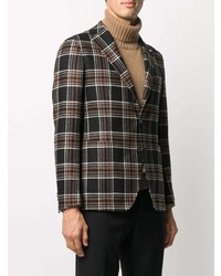 Blazer écossais noir Tagliatore