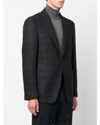 Blazer écossais noir Canali