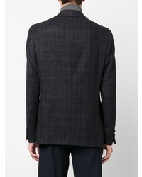 Blazer écossais noir Canali