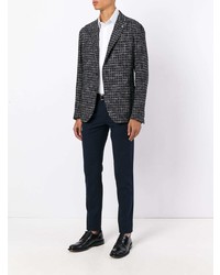 Blazer écossais noir Tagliatore