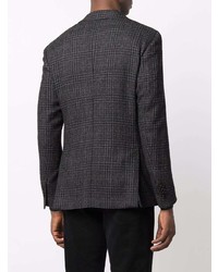 Blazer écossais noir Lardini