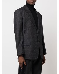 Blazer écossais noir Versace