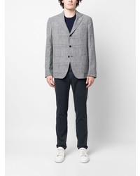 Blazer écossais noir Lardini