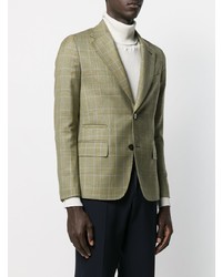 Blazer écossais olive Leqarant