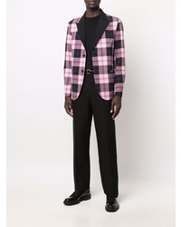 Blazer écossais rose Hydrogen