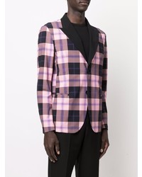 Blazer écossais rose Hydrogen