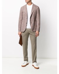 Blazer écossais rose Tagliatore