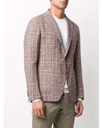 Blazer écossais rose Tagliatore