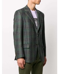 Blazer écossais vert foncé Paura