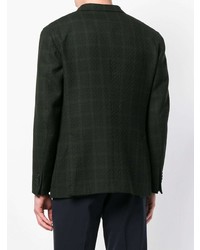 Blazer écossais vert foncé Boglioli