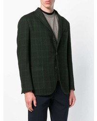 Blazer écossais vert foncé Boglioli