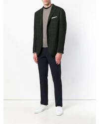 Blazer écossais vert foncé Boglioli