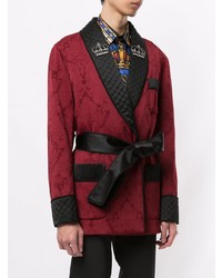 Blazer en brocart bordeaux Dolce & Gabbana