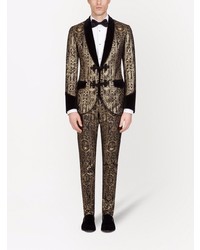 Blazer en brocart doré Dolce & Gabbana