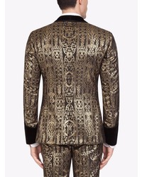 Blazer en brocart doré Dolce & Gabbana