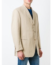 Blazer en coton beige Gianfranco Ferre Vintage