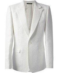 Blazer en coton blanc Dolce & Gabbana