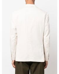 Blazer en coton blanc Lardini