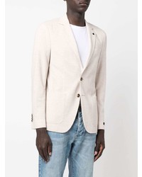 Blazer en coton blanc Karl Lagerfeld