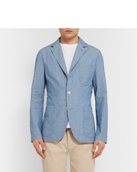 Blazer en coton bleu clair Aspesi