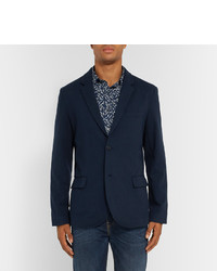 Blazer en coton bleu marine Club Monaco