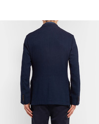 Blazer en coton bleu marine Ermenegildo Zegna