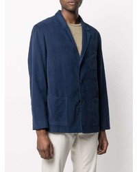 Blazer en coton bleu marine Boglioli