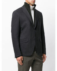 Blazer en coton bleu marine Etro