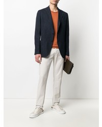 Blazer en coton bleu marine Lardini