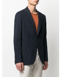 Blazer en coton bleu marine Lardini