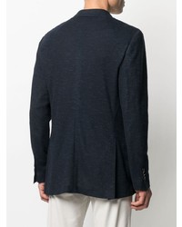 Blazer en coton bleu marine Lardini