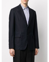 Blazer en coton bleu marine Yohji Yamamoto