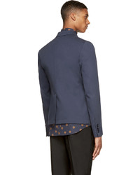 Blazer en coton bleu marine Dolce & Gabbana