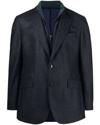 Blazer en coton bleu marine Hackett