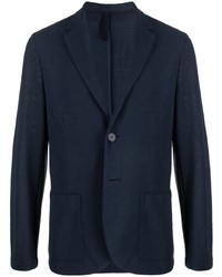 Blazer en coton bleu marine Harris Wharf London