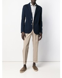 Blazer en coton bleu marine Lardini