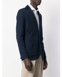 Blazer en coton bleu marine Lardini