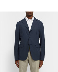 Blazer en coton bleu marine Jil Sander