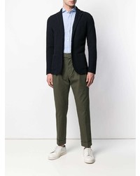 Blazer en coton bleu marine Lardini