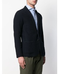 Blazer en coton bleu marine Lardini