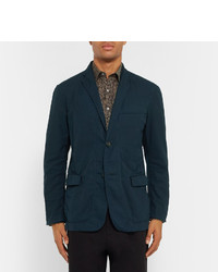 Blazer en coton bleu marine Issey Miyake