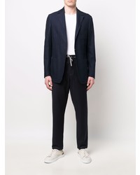 Blazer en coton bleu marine Canali