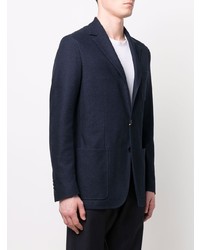 Blazer en coton bleu marine Canali