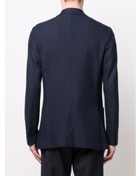 Blazer en coton bleu marine Canali