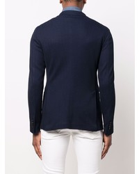 Blazer en coton bleu marine Tagliatore