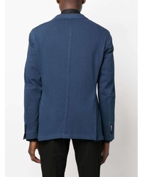 Blazer en coton bleu marine Luigi Bianchi Mantova